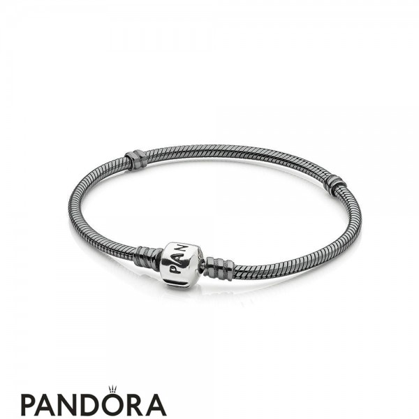 Pandora Jewelry Bracelets Classic Oxidized Silver Charm Bracelet Official