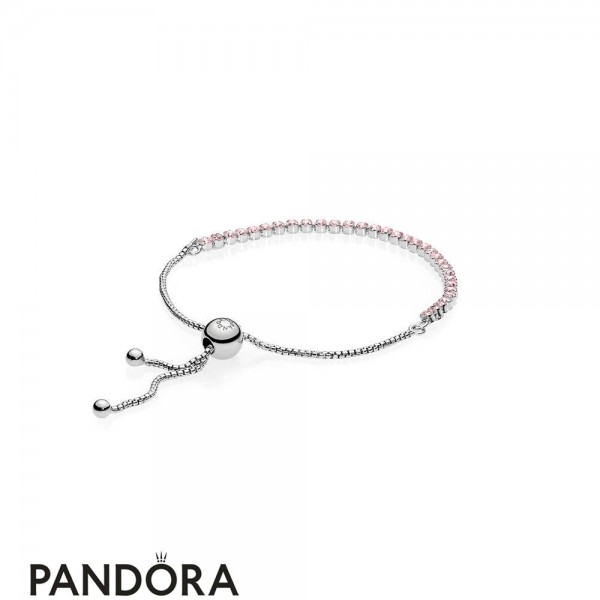 Pandora Jewelry Bracelets Classic Pink Sparkling Strand Bracelet Pink Cz Official