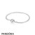 Pandora Jewelry Bracelets Classic Smooth Silver Clasp Bracelet Official