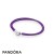 Pandora Jewelry Bracelets Cord Purple Fabric Cord Double Braided Leather Bracelets Official