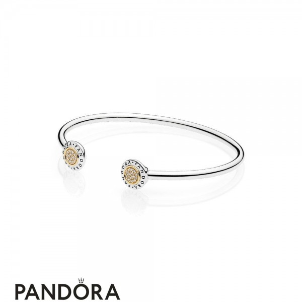 Pandora Jewelry Bracelets Open BanglePandora Jewelry Signature Bangle Bracelet Official