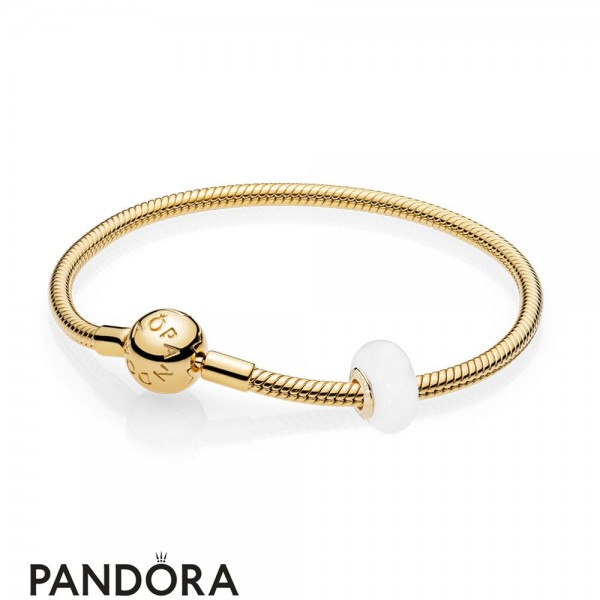 Pandora Jewelry Shine Official White Waves Bracelet Set Official