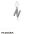 Pandora Jewelry Alphabet Symbols Charms Letter N Pendant Charm Clear Cz Official