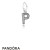 Pandora Jewelry Alphabet Symbols Charms Letter P Pendant Charm Clear Cz Official