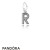 Pandora Jewelry Alphabet Symbols Charms Letter R Pendant Charm Clear Cz Official