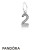 Pandora Jewelry Alphabet Symbols Charms Number 2 Pendant Charm Clear Cz Official