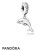 Pandora Jewelry Animals Pets Charms Playful Dolphin Pendant Charm Clear Cz Official