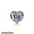 Pandora Jewelry Birthday Charms December Signature Heart Charm London Blue Crystal Official