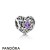 Pandora Jewelry Birthday Charms February Signature Heart Charm Synthetic Amethyst Official