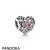 Pandora Jewelry Birthday Charms January Signature Heart Charm Garnet Official