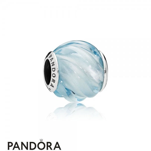 Women's Pandora Jewelry Blue Ripples Charm Official