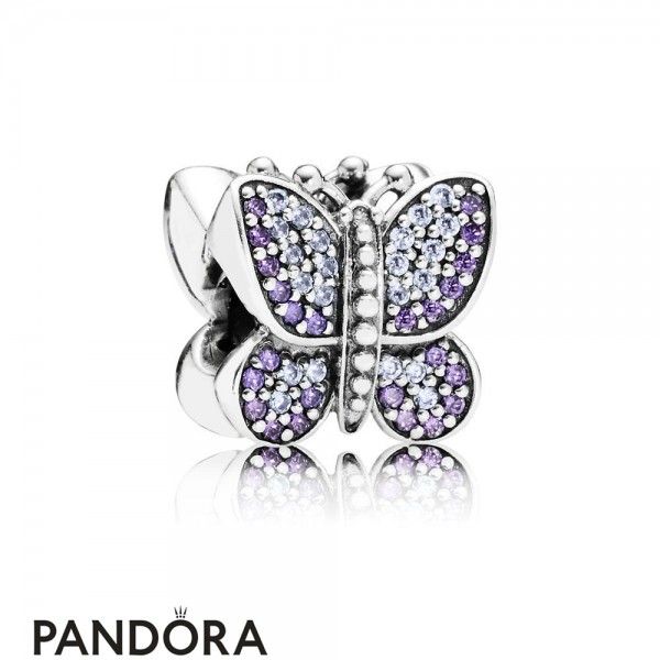 Women's Pandora Jewelry Charm Papillon Etincelant Official