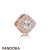 Pandora Jewelry Contemporary Charms Geometric Radiance Charm Pandora Jewelry Rose Clear Cz Official
