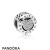 Pandora Jewelry Contemporary Charms Pandora Jewelry Signature Heart Charm Clear Cz Official
