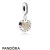 Pandora Jewelry Contemporary Charms Pandora Jewelry Signature Heart Pendant Charm Clear Cz Official