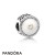 Pandora Jewelry Contemporary Charms Precious Heart Charm Silver Enamel Clear Cz Official