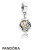 Women's Pandora Jewelry Golden Laurel Leaves Pendant Charm Official