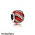 Pandora Jewelry Holidays Charms Christmas Adornment Charm Translucent Red Enamel Clear Cz Official