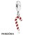 Pandora Jewelry Holidays Charms Christmas Candy Cane Pendant Charm Red Enamel Official