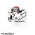 Pandora Jewelry Holidays Charms Christmas Sleighing Santa Translucent Red Enamel Official