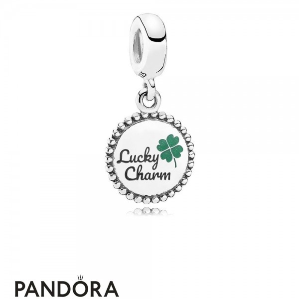Women's Pandora Jewelry Lucky Dangle Charm Mixed Enamel Official
