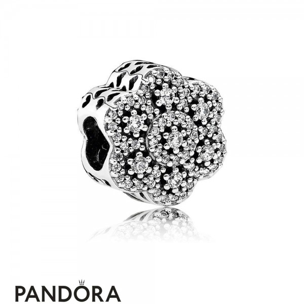 Pandora Jewelry Nature Charms Crystalized Floral Charm Clear Cz Official