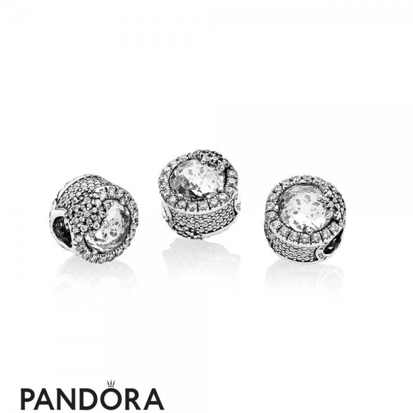 Pandora Jewelry Nature Charms Dazzling Snowflake Charm Clear Cz Official