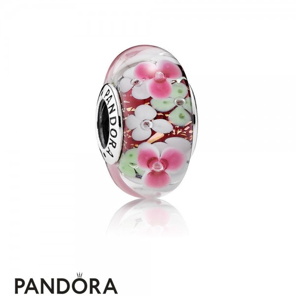 Pandora Jewelry Nature Charms Flower Garden Charm Murano Glass Official