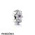 Pandora Jewelry Nature Charms Forget Me Not Spacer Purple Clear Cz Official