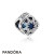 Pandora Jewelry Nature Charms Glacial Beauty Charm Swiss Blue Crystals Clear Cz Official