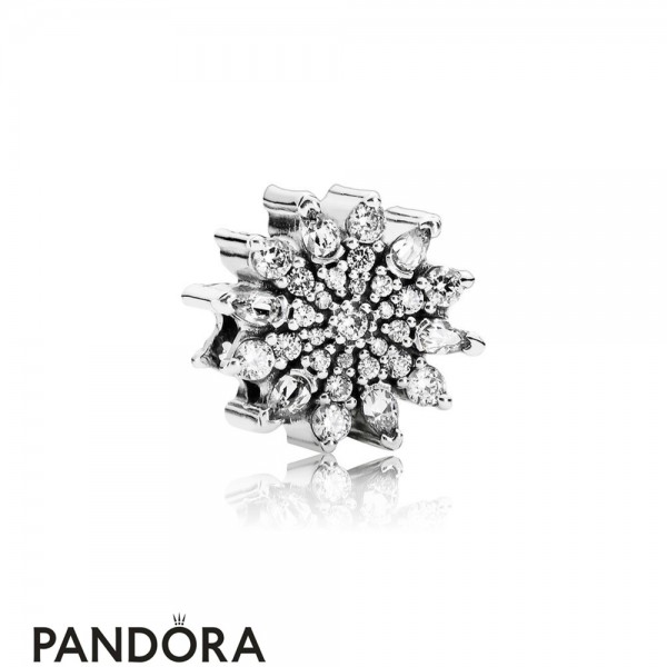 Pandora Jewelry Nature Charms Ice Crystal Charm Clear Cz Official