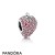 Pandora Jewelry Nature Charms Pave Strawberry Charm Red Cz Official