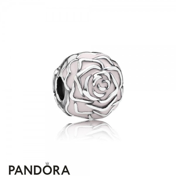Pandora Jewelry Nature Charms Rose Garden Clip Pink Enamel Official