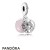 Pandora Jewelry Nature Charms Springtime Pendant Charm Soft Pink Enamel Clear Cz Official
