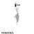 Pandora Jewelry Passions Charms Chic Glamour Majestic Feather Pendant Charm Clear Cz Official