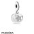 Pandora Jewelry Pendant Charms Friendship Star Pendant Charm Silver Enamel Clear Cz Official