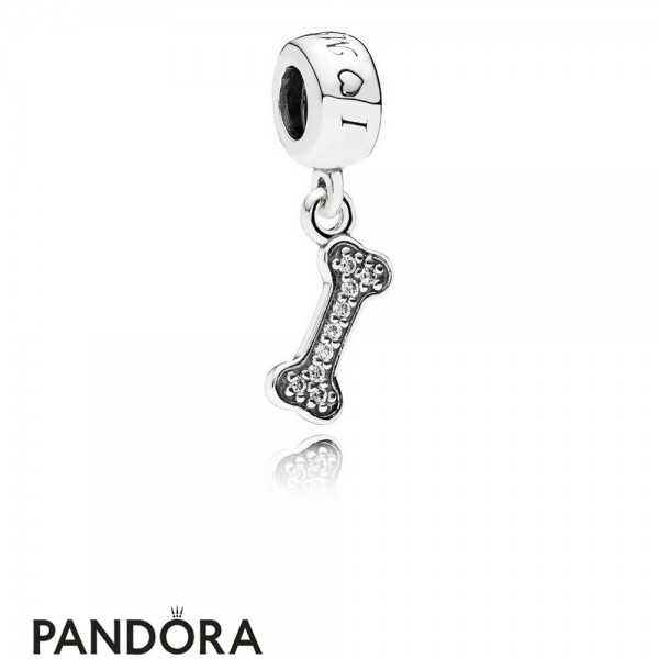 Pandora Jewelry Pendant Charms I Love My Dog Pendant Charm Clear Cz Official