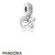 Pandora Jewelry Pendant Charms Mother Daughter Hearts Pendant Charm Soft Pink Enamel Clear Cz Official