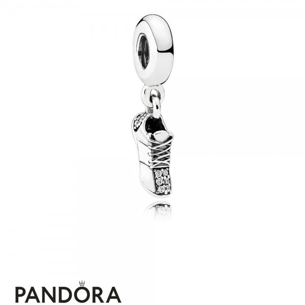Pandora Jewelry Pendant Charms Running Shoe Pendant Charm Clear Cz Official