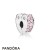 Women's Pandora Jewelry Official Pink Arcs Of Love Spacer Clip Official