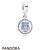 Women's Pandora Jewelry Police Pendant Charm Blue Enamel Official