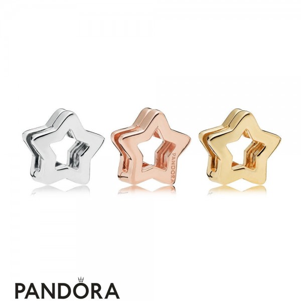 Pandora Jewelry Reflexions Star Clip Charms Set Official