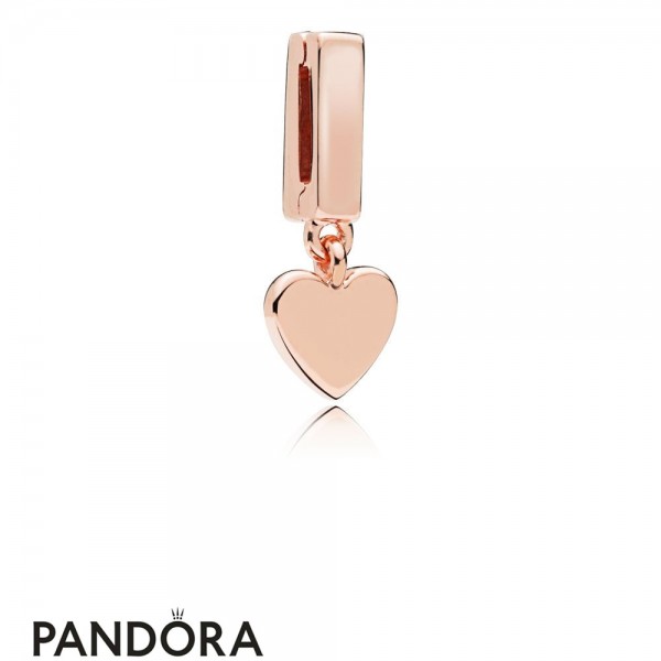 Pandora Jewelry Rose Reflexions Floating Heart Clip Charm Official