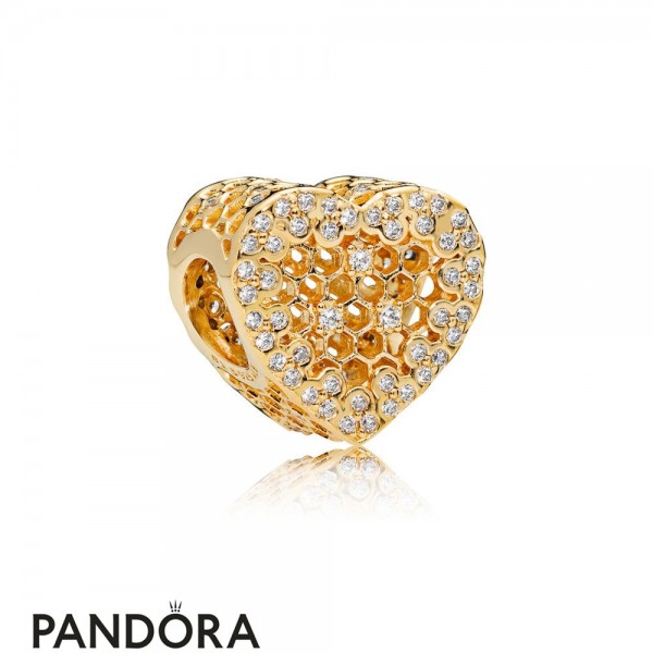 Pandora Jewelry Shine Honeycomb Lace Charm Official