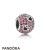 Pandora Jewelry Sparkling Paves Charms Disney Minnie Silhouettes Charm Red Cz Official