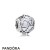 Pandora Jewelry Sparkling Paves Charms Encased In Love Charm Opalescent White Crystal Official