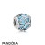 Pandora Jewelry Sparkling Paves Charms Encased In Love Charm Sky Blue Crystal Official