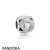 Pandora Jewelry Sparkling Paves Charms Luminous Love Knot White Crystal Pearl Clear Cz Official