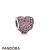 Pandora Jewelry Sparkling Paves Charms Pave Heart Charm Red Cz Official