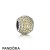 Pandora Jewelry Sparkling Paves Charms Pave Lights Charm Fancy Golden Colored Cz Official